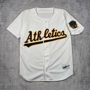 Oakland Athletics Jersey Mens XL White Vintage 90s Ravens Baseball A's MLB
